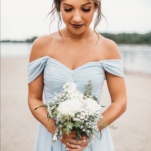 Bridesmaid dress dusty blue